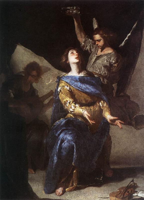 CAVALLINO, Bernardo The Ecstasy of St Cecilia df Sweden oil painting art